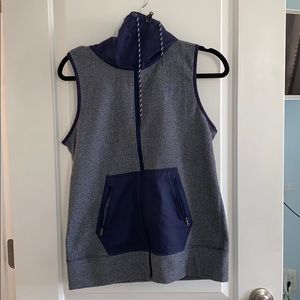 Navy blue lightweight athletic vest